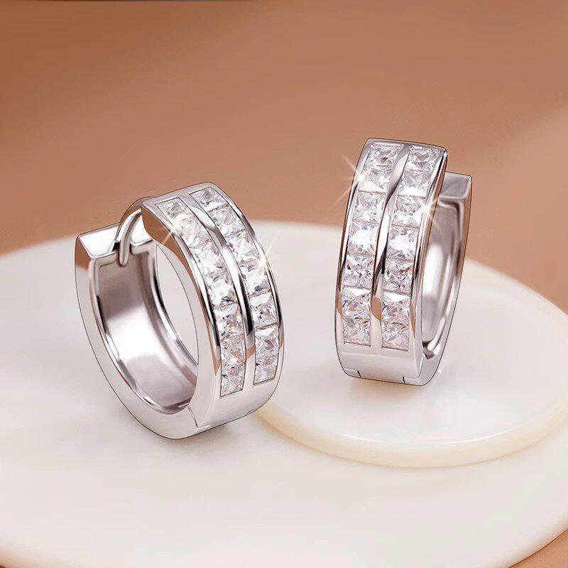 European and American New Earrings for Women, Simple Geometric Design Jewelry, Daily Matching Light Luxury and Elegance