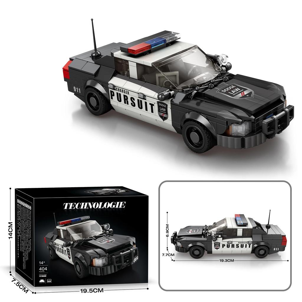 404PCS Police Car Building Blocks City Special Police Vehicle Technology Bricks Model Kids Educational Assembly Toys Idea Gifts