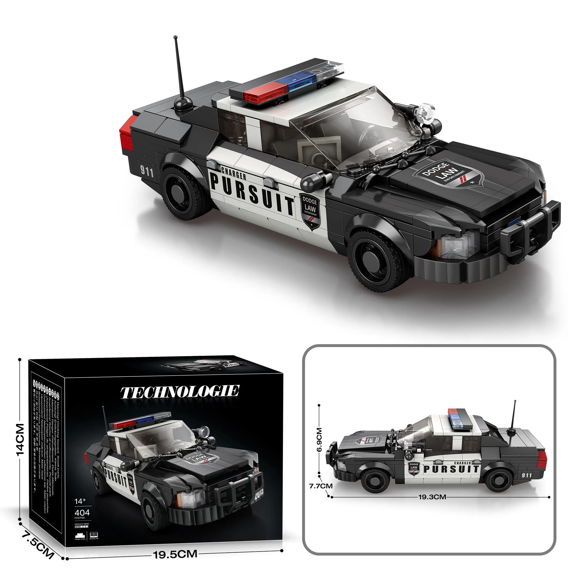 

non-toxic 404PCS Police Car Building Blocks City Special Police Vehicle Technology Bricks Model Kids Educational Assembly Toys Idea Gifts With Box