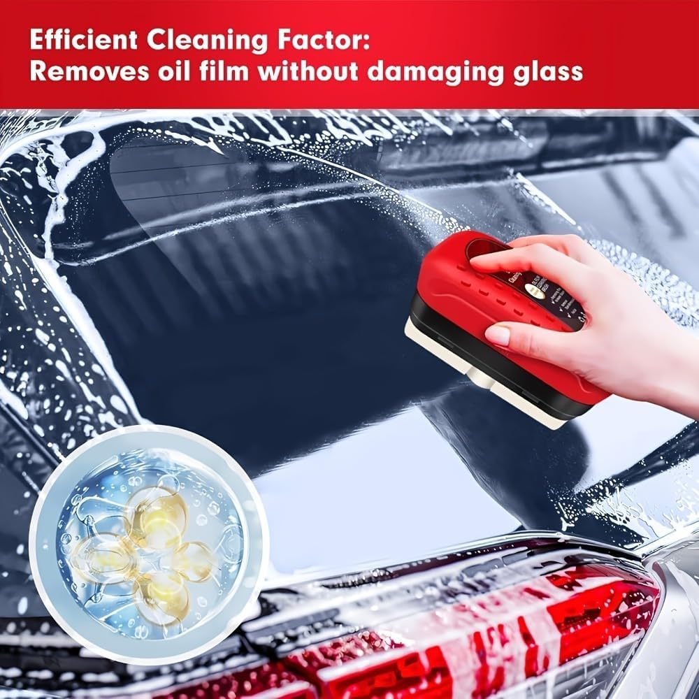 

2pack Automotive Oil Film Cleaning Brush New Glass Coating for Windshield Glass Oil Film Remover, Strong Front Windshield Remover for Windshield