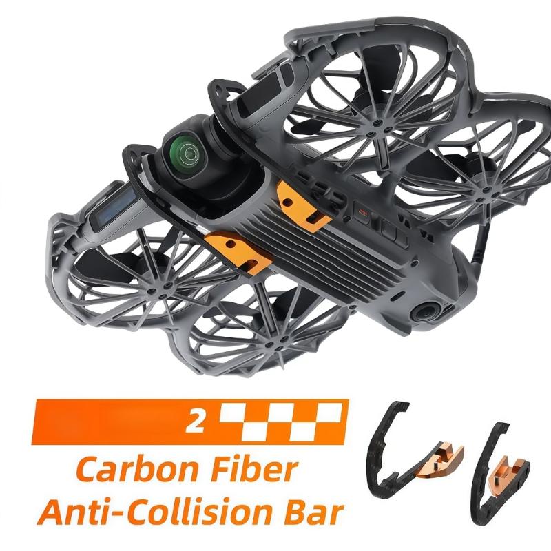 1Pair High Durability Carbon Fiber Drones Lens Guards With 360 Degree Safety For NEO2 Harsh Flying Environment