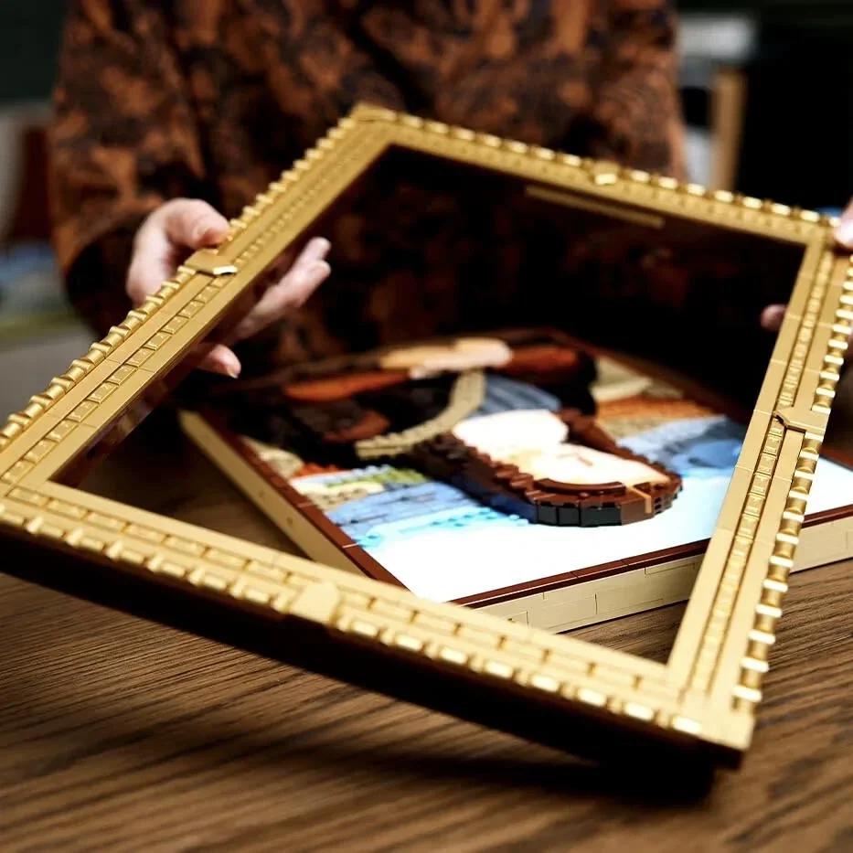 Artikel 31213 Världsberömd Målning 3D-modell Monterad Byggklossleksak Julklapp Heminredning