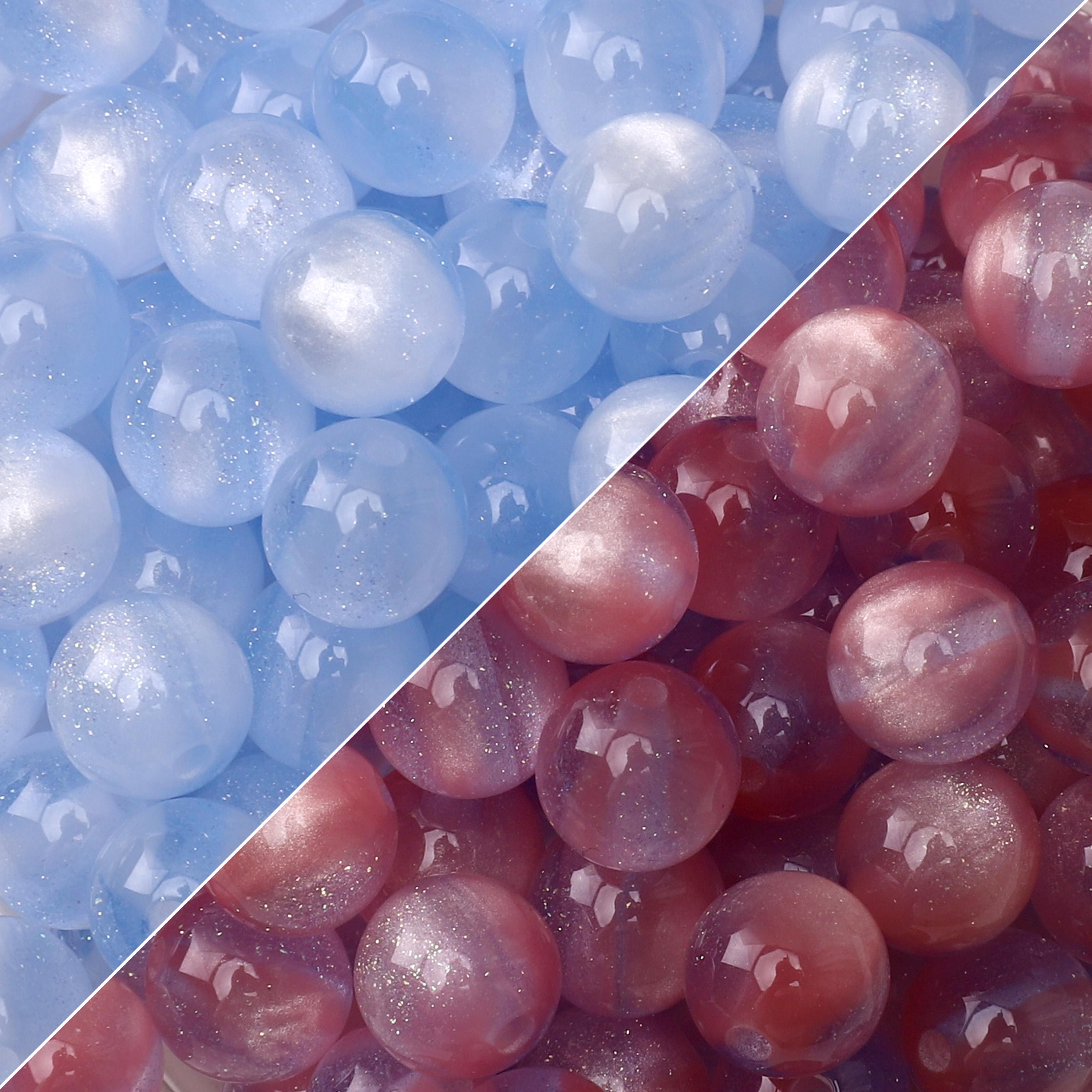 

5/10 шт. Смола Луна Звезды Круглые Бусины для DIY Ожерелья Браслета Серег Ювелирных Изделий Аксессуары для Рукоделия 10mm 10pcs синий