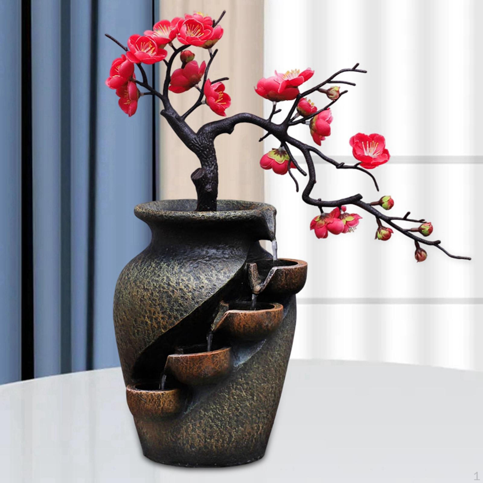 

Indoor Water Tabletop Home Decoration Fengshui Desktop Accessories Soothing Relaxation