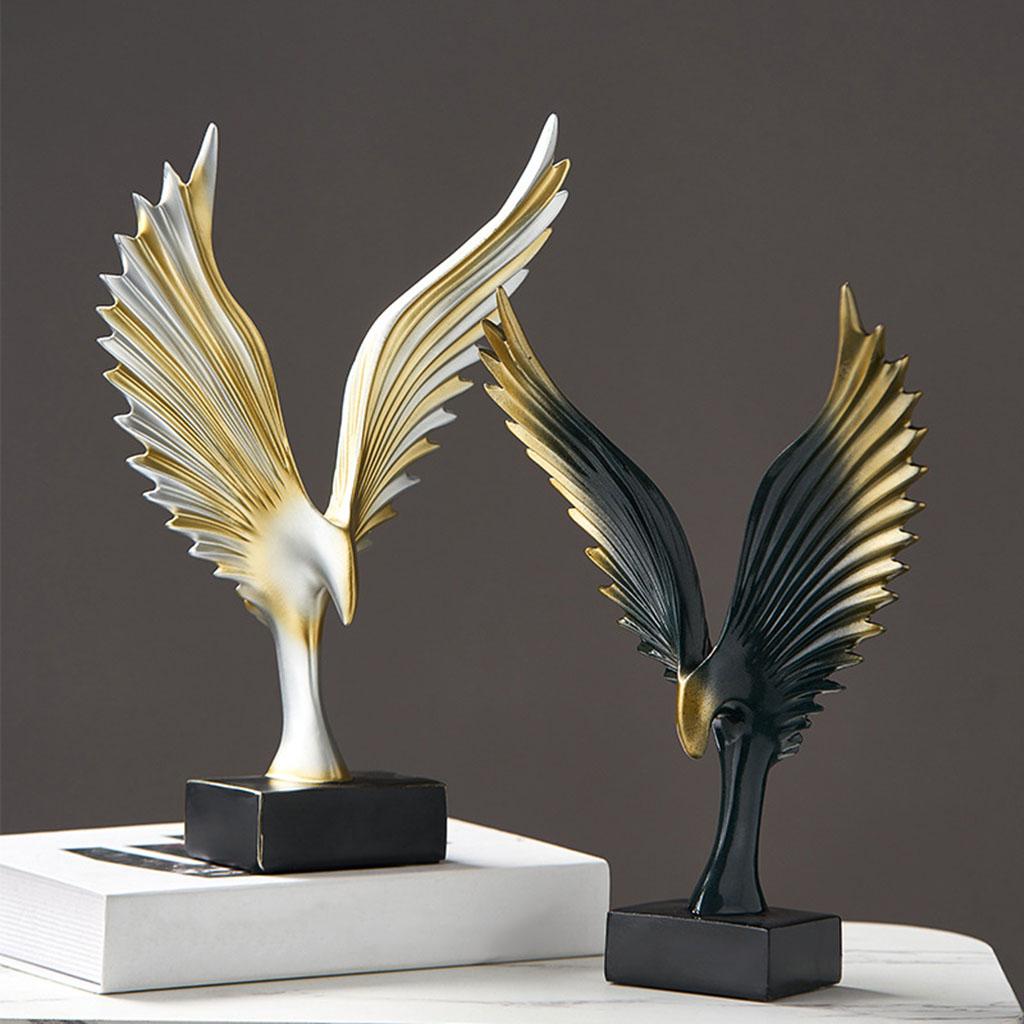 Resin Eagle Sculpture, 3D Statue Decor, Photo Props Living Shelf Home Decor Outdoor
