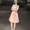 Lansere 2026 Summer Elegant Lyocell Sequin Embroidered A-Line Dress