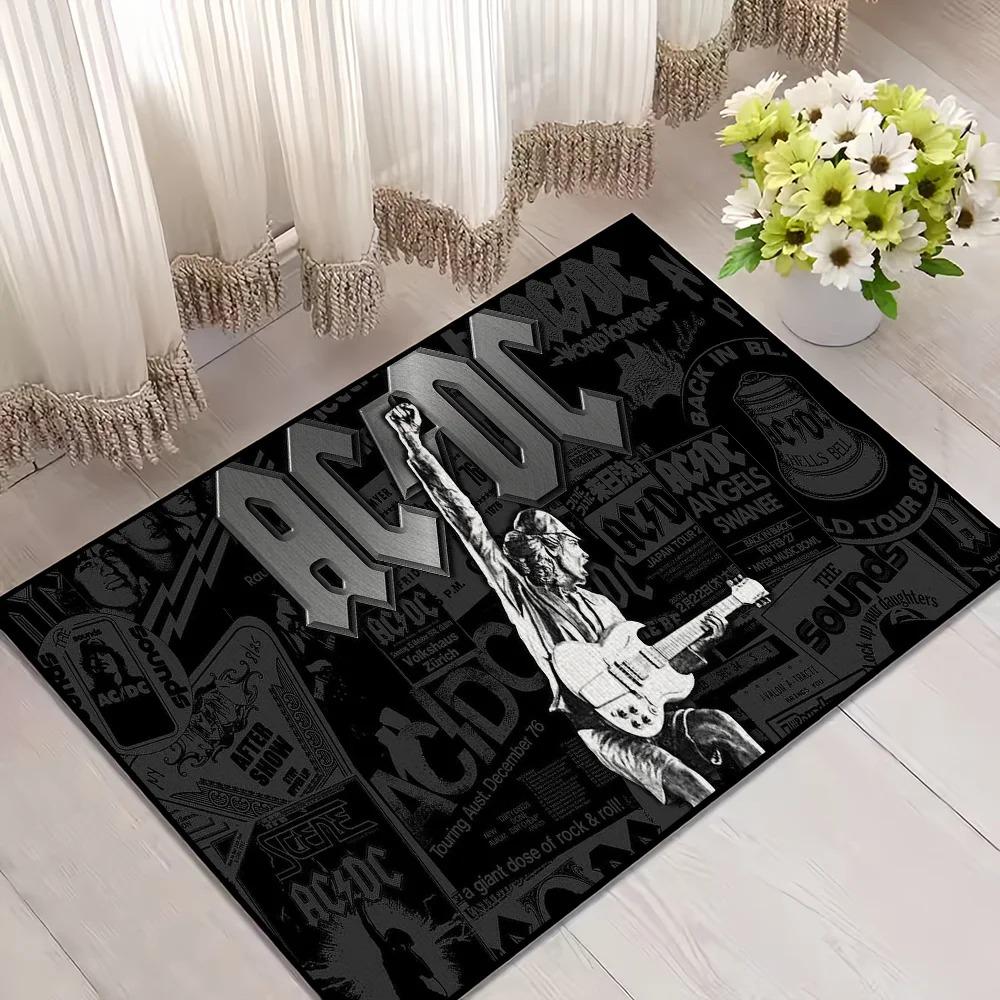 Band A-ACDC Cool  Carpet for House Bedroom Decoration Kitchen Bath Super Absorbent Rug Carpet Foot Non-slip Floor mat