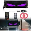 14.7"X3.6" LED Eyes For Car Windshield - Devil Eyes Light Strips With Dynamic Patterns, APP/Remote Control, IP68 Waterproof, USB-Powered For
