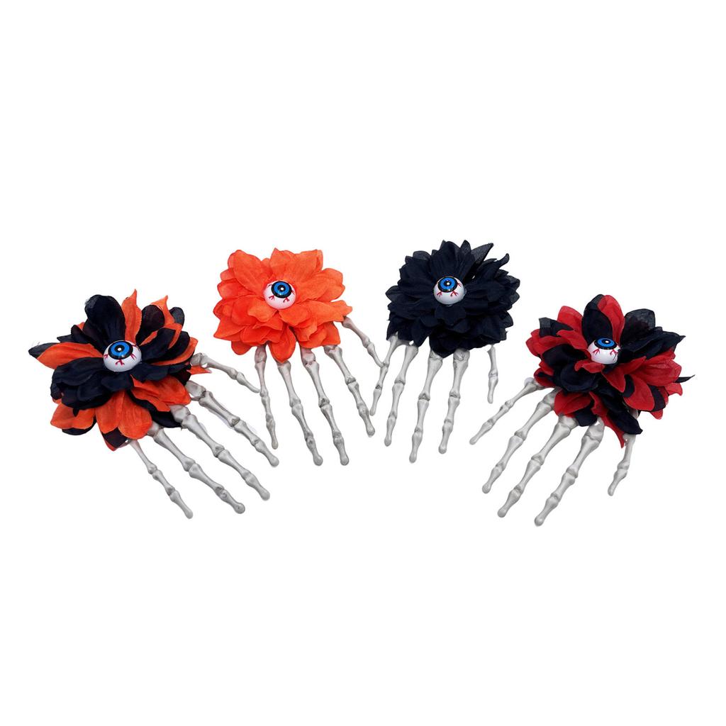 Unique Skeleton Grip Hairpins Theme Hair Clip Costume Party Headwear for Halloween Dress Up and Themed Gatherings