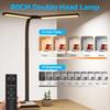 80CM 24W Study Gaming Work Table Light Super Wide Clip Desk Lamp Dimmable Double Head Study LED Lamp