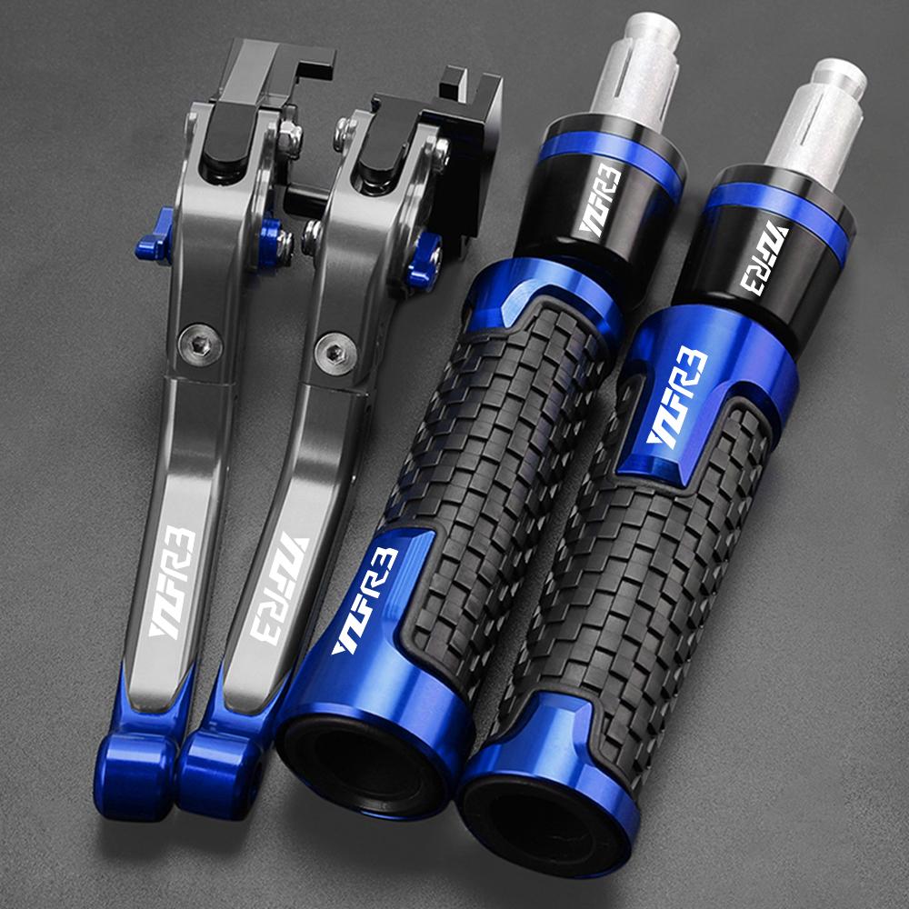 Accessori Moto Leve Freno Frizione Regolabili Estremità Manubrio Per YAMAHA YZFR3 YZF R3 2015 2016 2017