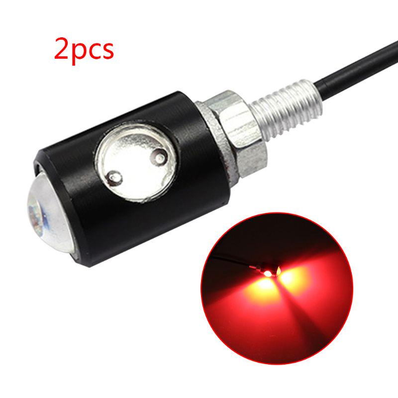 1Pair Universal Motorcycle LED Mini Turn Signal Eagle Eye Shape Turn Indicators for Kawasaki for Honda