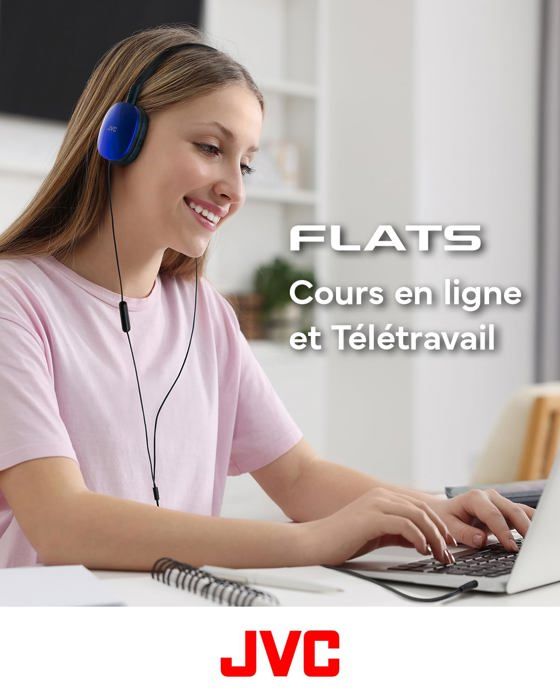 Casque - jvc - ha-s160m-a-u - léger - pliable - microphone intégré