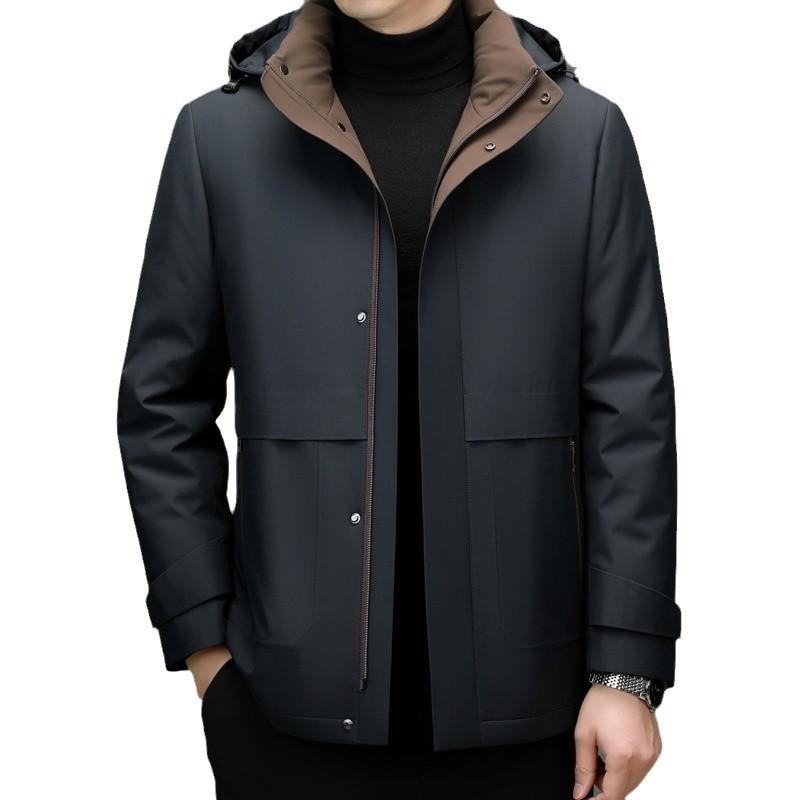 

Деловые и пожилые куртки-пуховики средней и большой длины для среднего и пожилого возраста, зимняя новая мужская одежда для пап XXXXL