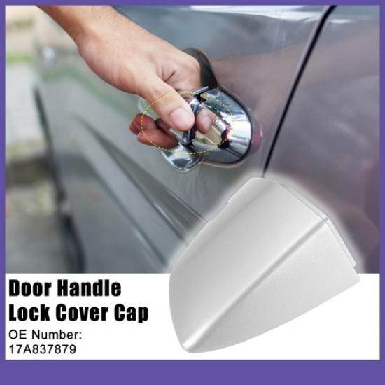 Front Left Side Exterior Door Handle Cover ONE  for VW Jetta Silver Tone