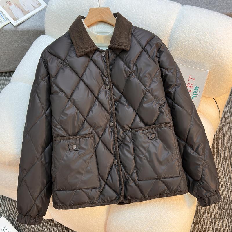 

Модные зимние женские парки Толстая теплая куртка Свободные женские пальто XL коричневый