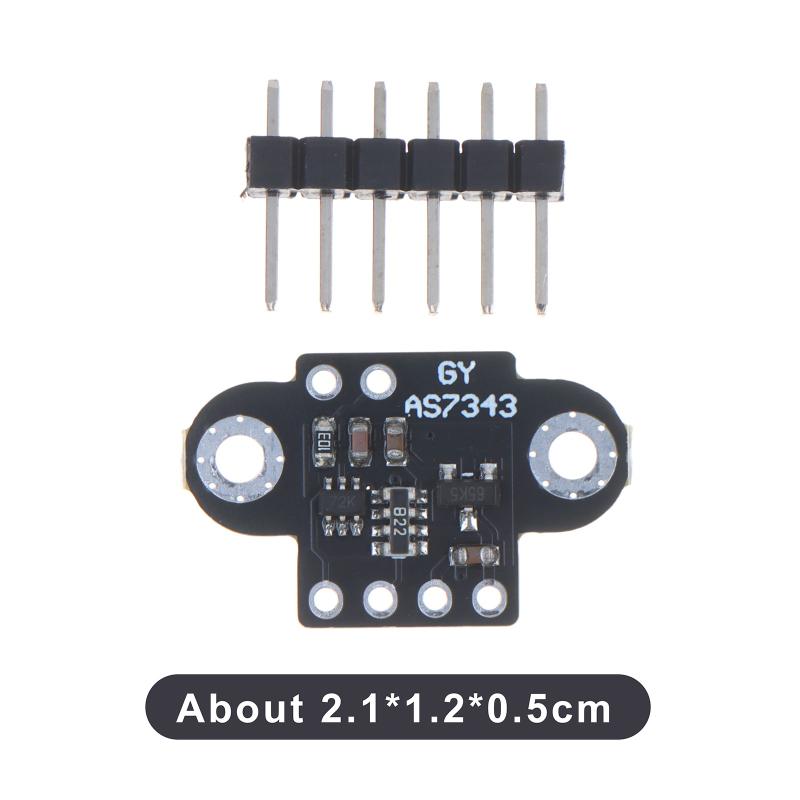 AS7341 AS7343 Multi-Channel Spectrum Sensor Module High Accuracy Pin Headers for Water Quality Spectral Detection Projects