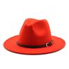 Unisex Wool Felt Fedora Hat for Men Women, Coffee Color Autumn Winter Jazz Cap, European American Fashion Top Hat