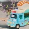 with Music Light Ice Cream Car Model Burger Bus Pull Back Car  Parent-child Interaction