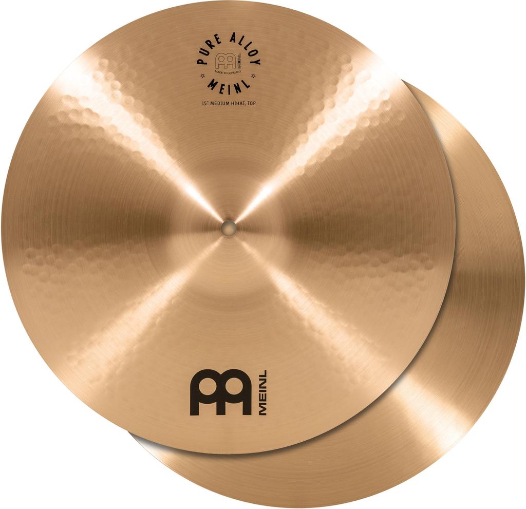 MEINL Cymbals Pure Alloy Series Cymbals Medium Hihat PA15MH Hi-hat 15" []