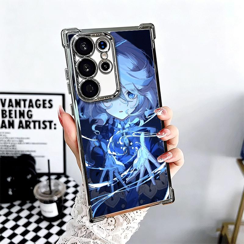Genshin Impact Furina Weiche Handyhülle Für Samsung Galaxy S26 Ultra S25 Edge S24 FE S23 Plus S22 S21 + S20 Galvanisiert Anti-Fall Fund
