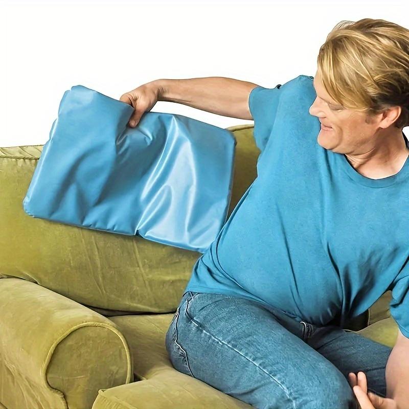 Blue Gel Ice Pack, Portable Muscle Pillow, Summer Cooling Cushion, Hand Washable Fabric Neck Support for Home Bedding, Compact