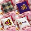 Thai Airways International Cushion Cover Pattern Printed Pillowcase For Living Room Sofa Cushion Cover & Bedroom Decor