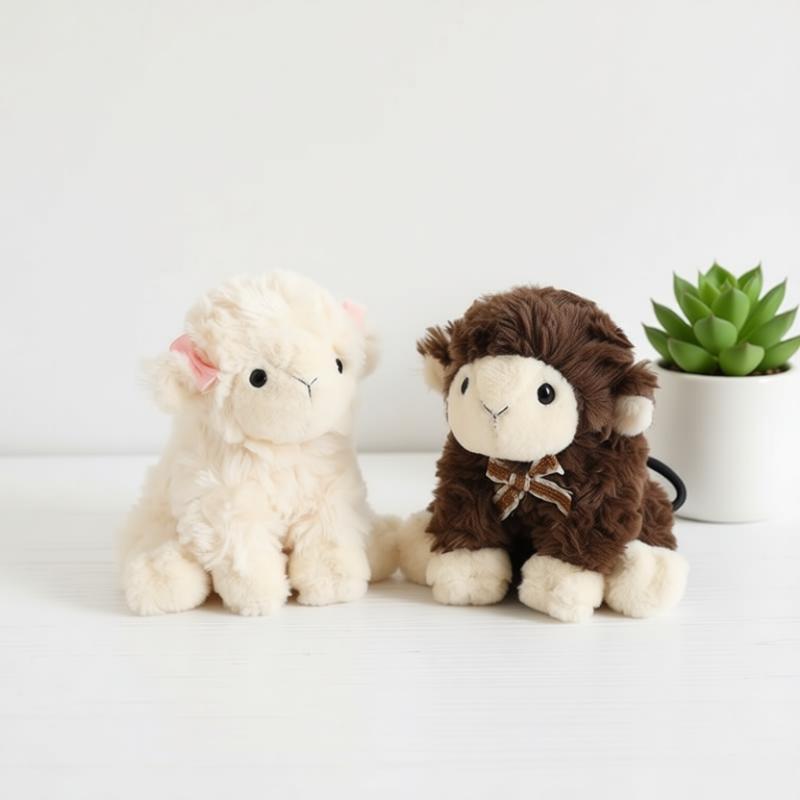 15-32Cm Cute Lamb Sheep Goat Plush Toy Soft Stuffed Simulation Animal Doll Pendant Bag Kids Boys Girls Birthday Gift Home Decor