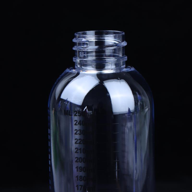 1Pc 30-500Ml Clear Pet Graduated Bottles Twist Cap Refillable Liquid Sample Container Inks Oils Arts Hair Dye Water Bottle