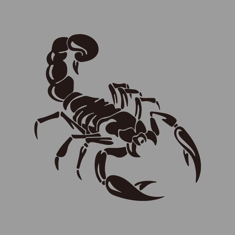 Cool dual wielding scorpions creative&funny stickers for cartoon fans&lover,high quality for car trucks motorcycles & laptops