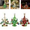 Glass Christmas Tree Decoration Handicraft for Tabletop Party Collectible