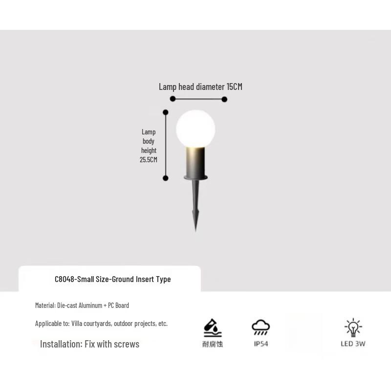 Xuanyong Outdoor Waterproof Garden Lawn Spike Light