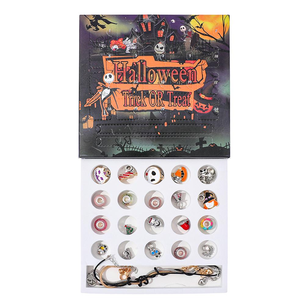Halloween Countdown Calendar Charm With Zinc Alloy And Electroplating For Gift And Decoration