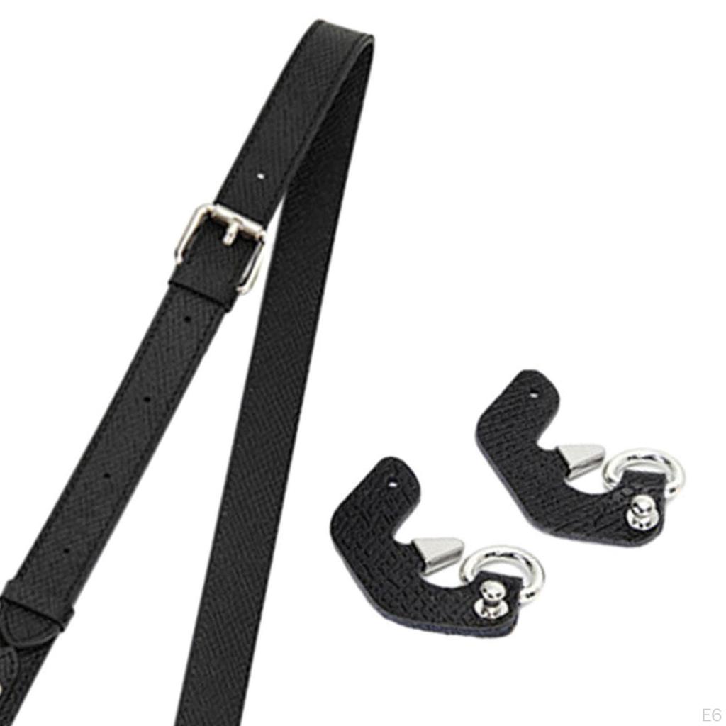 Adjustable Length Bag Strap for Crossbody Use, PU Leather