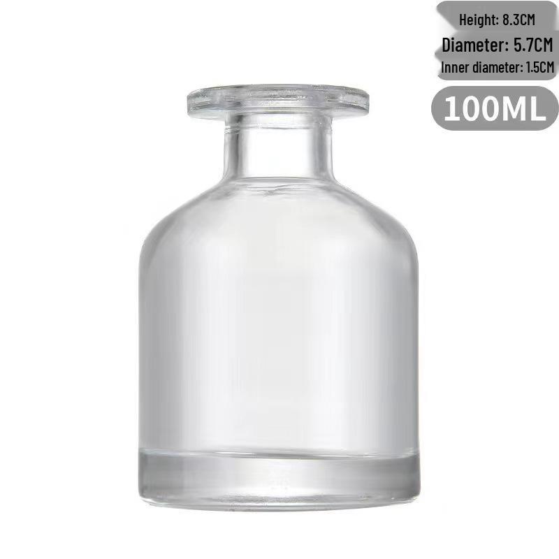 100ml Matte Black Aroma Diffuser Bottle with Free Glass Sample in Multi-color, Flameless Design