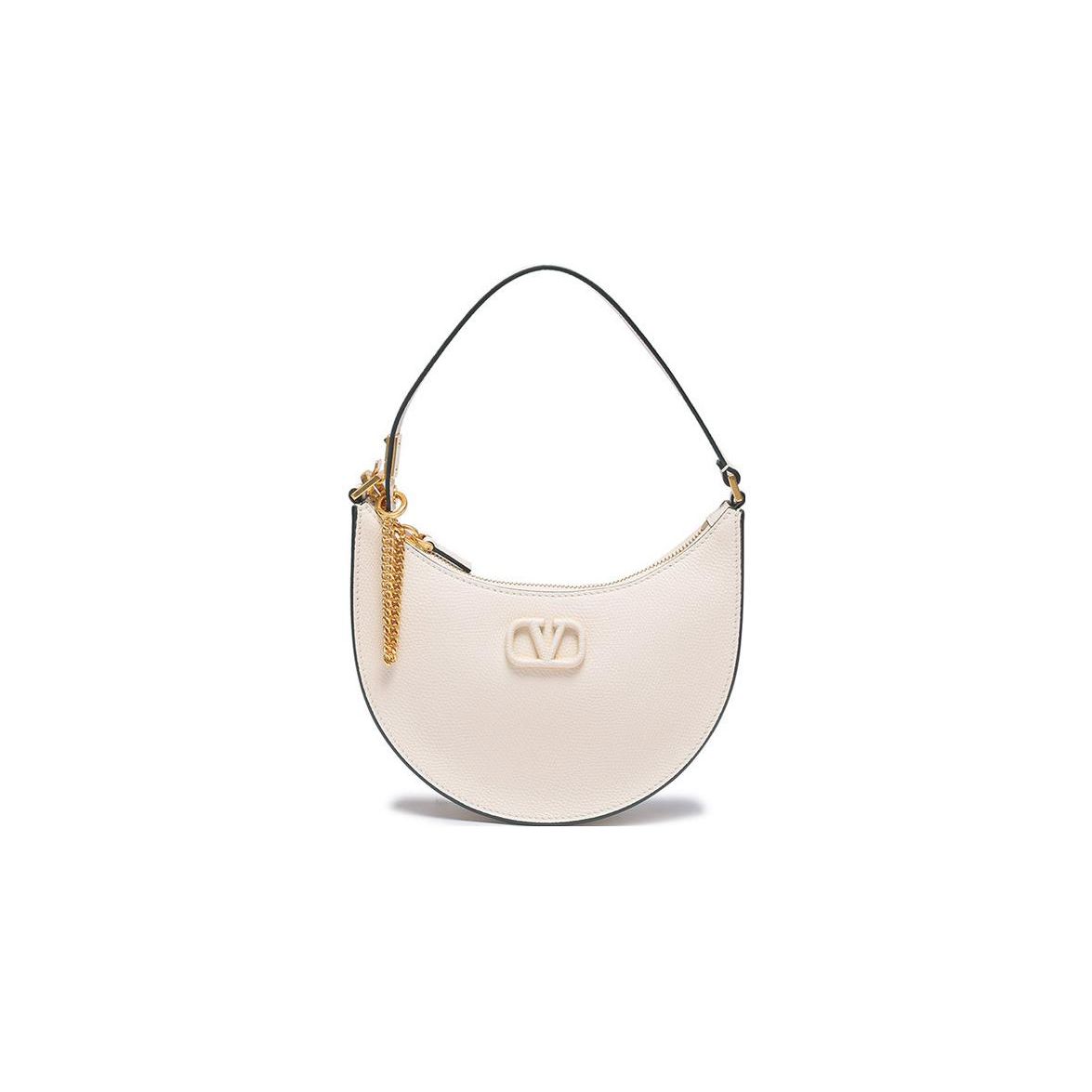 

Valentino Vlogo Signature Monochrome Vlogo Chain Crescent Bag Grain Calfskin Hobo Bag Mini Women bags Light-Ivory W2P0W19RQRI16 Basic Set (Bag+Dust Bag)