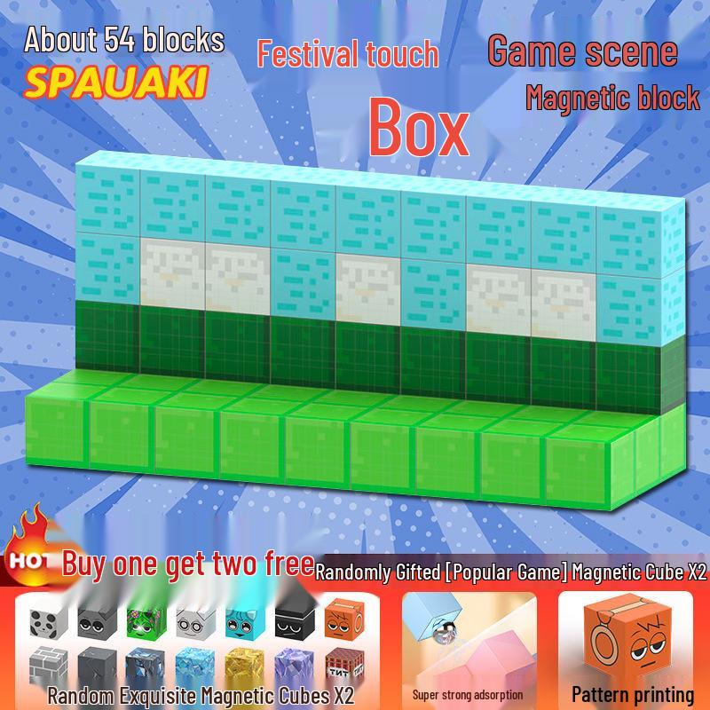 Rhythm Magnetic Sprunkim Blocks: Versatile DIY Building Set for Boys Aged 6+ | Educational Toy