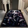 Twin Catgirls Black Lingerie Printed Rug Thick Nonslip Carpet For Gaming Room Study Living Room Home Party Decor Christmas Gift