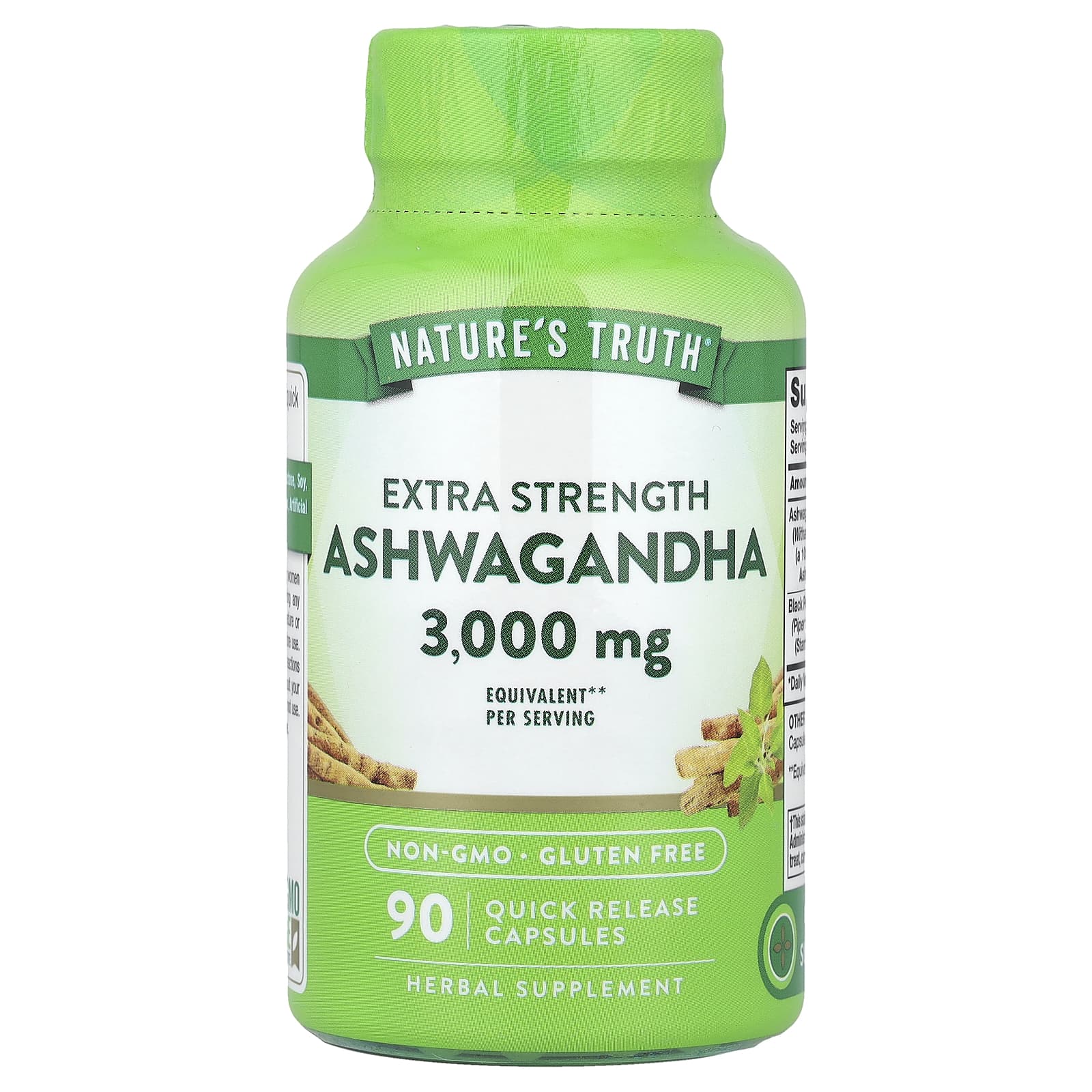 

Nature S Truth, Ashwagandha, Extra Strength, Rapid Release Capsules, 90