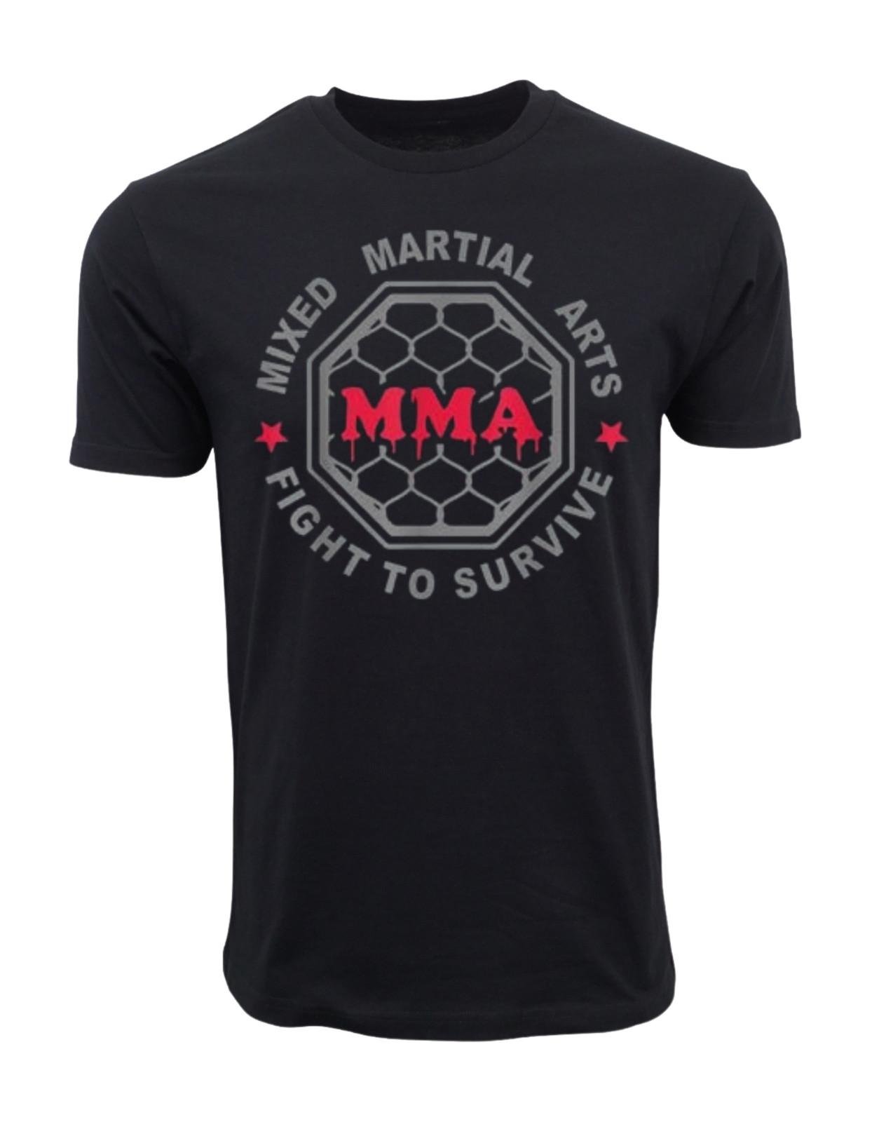MMA MIXED MARTIAL ARTS CAGE T SHIRT BJJ PREMIUM T-Shirt L