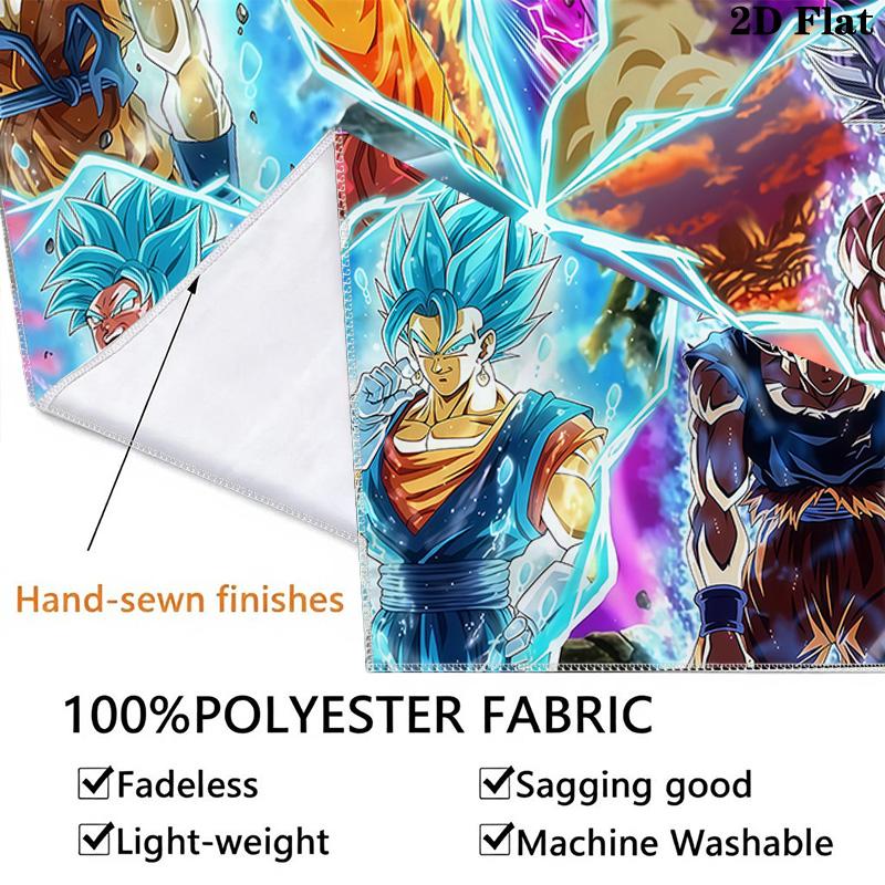 Dragon Ball Super Wall Tapestry Aesthetic Wall Hanging Printed Fabric Blanket Decorative Tapestries For Bedroom Living Room Home Decor