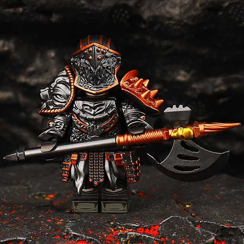 NEW GP201 Lich King Medieval Round Table Knights Building Block Anime Bricks Action Figure Collection Model Doll Toy Gifts