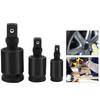 3 Pcs Impact Universal Joint Set 1/4-Inch 3/8-Inch & 1/2-Inch Drive Chrome Moly
