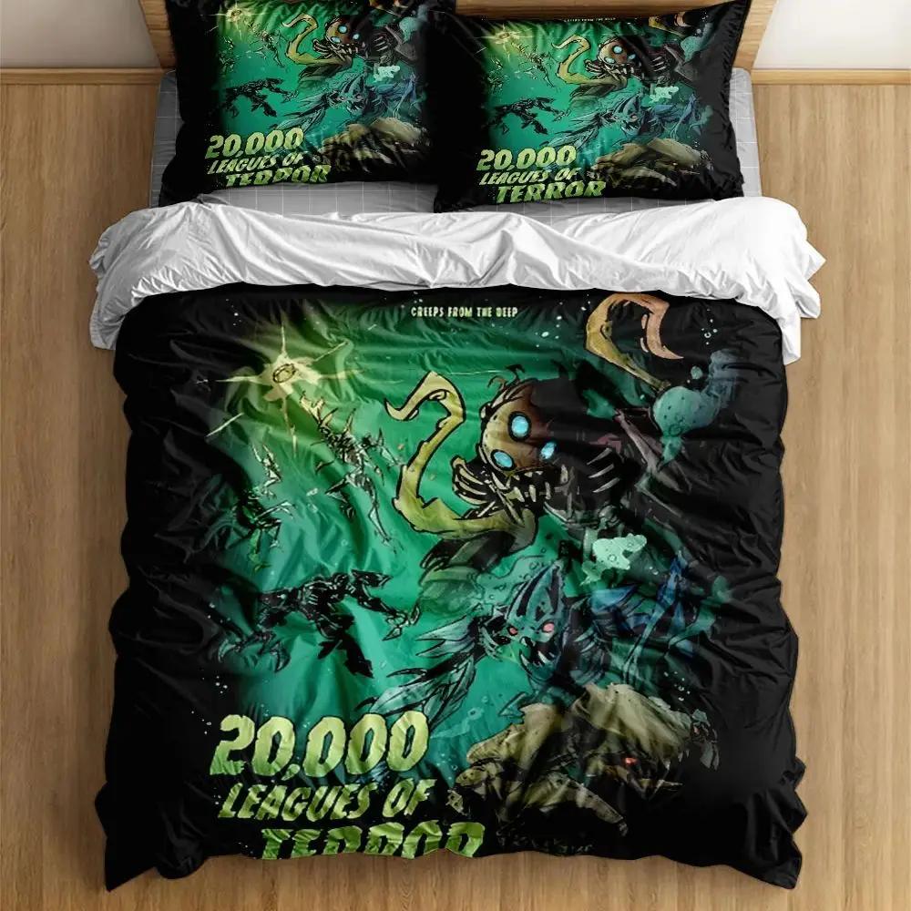 

20000 Leagues of Terror Duvet Cover Set without sheet King Queen Double Full Twin Single Size Bed Linen Set 140x210cm