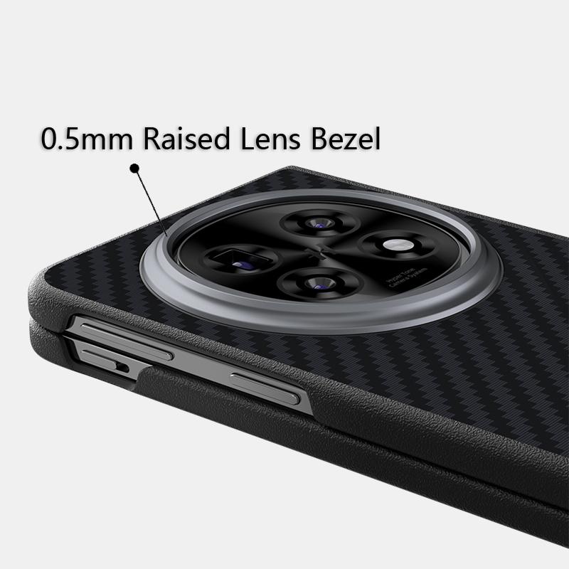 For Oppo Find N5 Case Magsafe Slim Rigid Metal Lens Magnetic Wireless Charger Carbon Fiber Phone Case Cover Grip New Arrival
