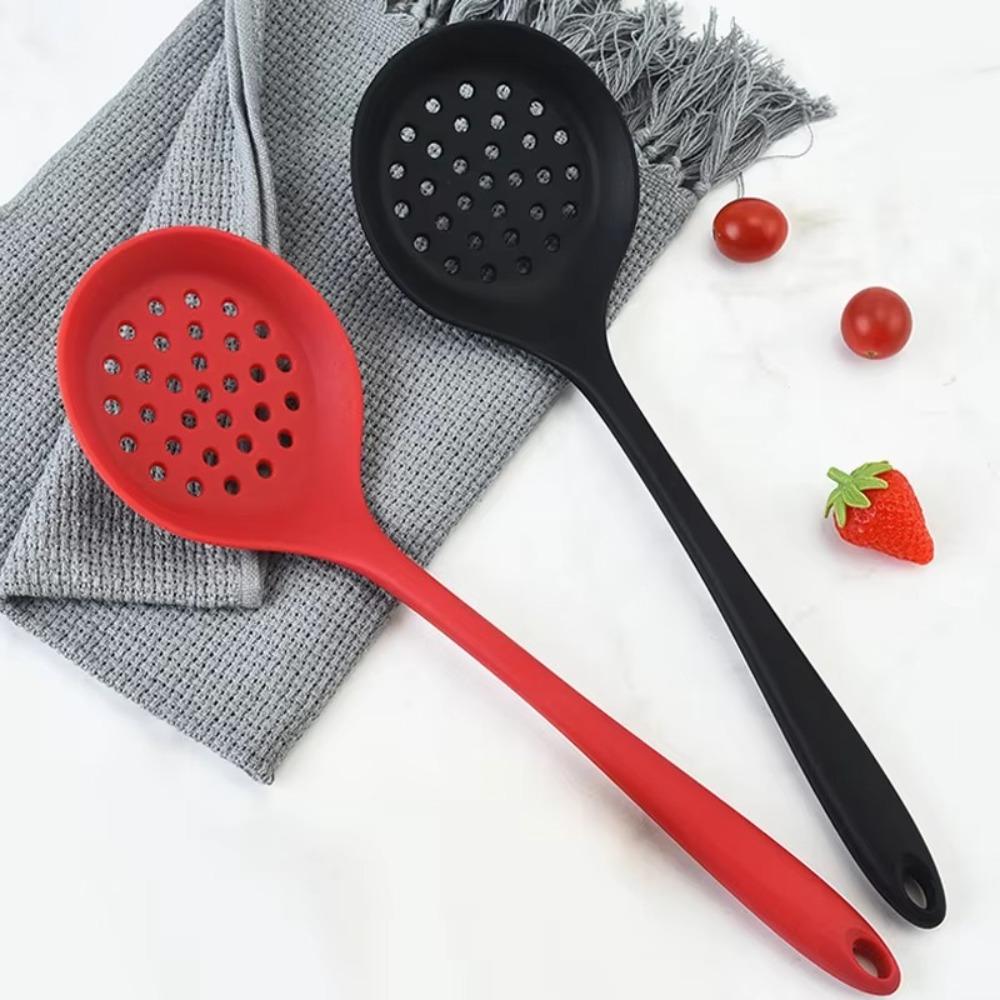 Long Handle Cooking Slotted Colander Non-stick Sink Ladle Strainer Kitchen Tools