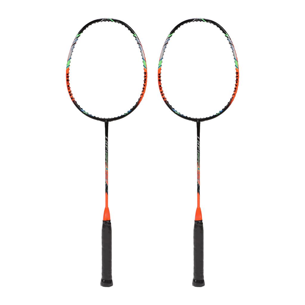 2 Racchette da Badminton in Fibra di Carbonio Ultraleggere per Adulti per Allenamento Competizione Ricreazione Verde