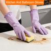 1 Par Guantes de Limpieza de Nitrilo Reutilizables Impermeables Resistentes al Desgarro Guantes de Lavavajillas de Cocina para Tareas Domésticas