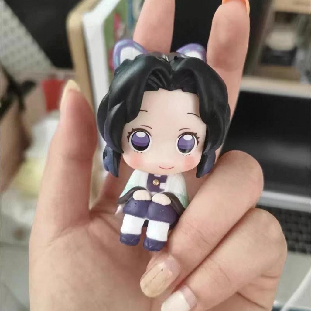 New 8Pcs/Set Demon Slayer Anime Figure Toy-Kimetsu No Yaiba Q Version Tanjiro Nidouzi Inosuke Zenizu  Figurine Model Doll Gift