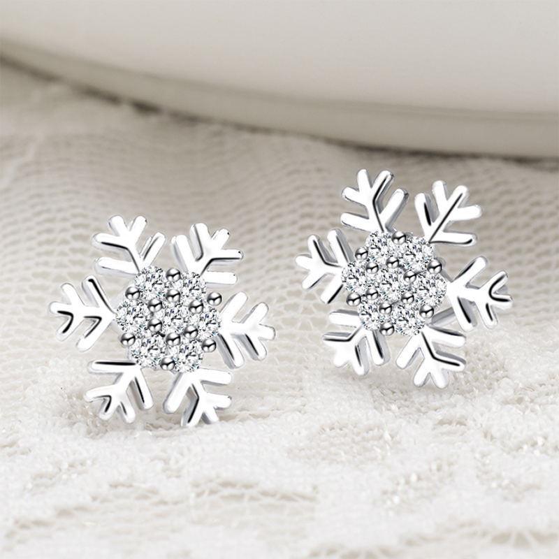 New Arrival 925 Sterling Copper pendientes Fashion Round Circle Clear Mosaic CZ Zircon Stud Earrings for Women Zircon brincos